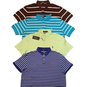🚀(Lot 4) Ralph Lauren Polo Shirts Pima Soft Touch